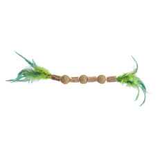 Corrente de Matatabi c/ Bolas de Catnip e Penas 38cm